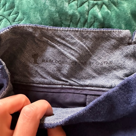 Navy blue wool blend skirt - Picture 6 of 9